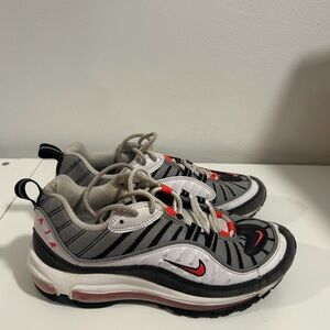 Nike Air Max Sneakers in Gray, Black and Red